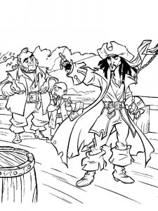 Pirates of the Caribbean coloring page 1 - Free printable