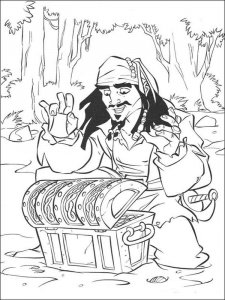 Pirates of the Caribbean coloring page 14 - Free printable