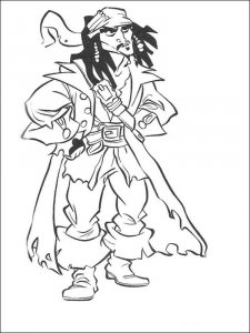 Pirates of the Caribbean coloring page 16 - Free printable