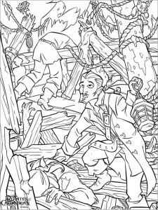 Pirates of the Caribbean coloring page 21 - Free printable