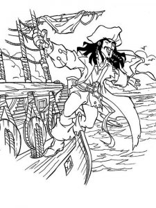 Pirates of the Caribbean coloring page 5 - Free printable