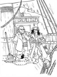Pirates of the Caribbean coloring page 6 - Free printable