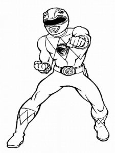 Power Rangers coloring page 1 - Free printable