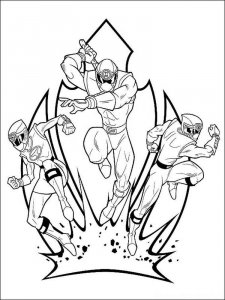 Power Rangers coloring page 11 - Free printable