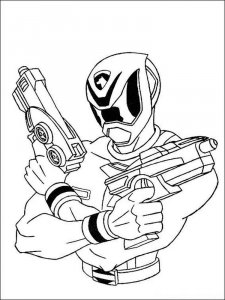 Power Rangers coloring page 2 - Free printable