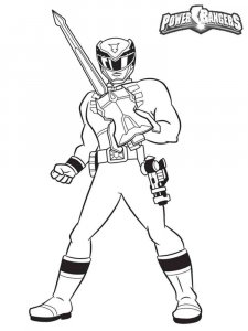 Power Rangers coloring page 3 - Free printable