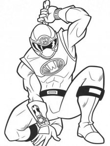 Power Rangers coloring page 7 - Free printable