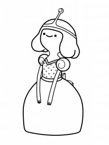 Princess Bubblegum coloring page 3 - Free printable