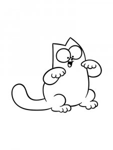Simon's Cat coloring page 8 - Free printable