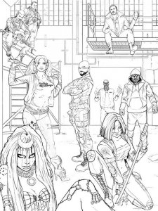 Suicide Squad coloring page 18 - Free printable