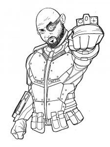 Suicide Squad coloring page 4 - Free printable