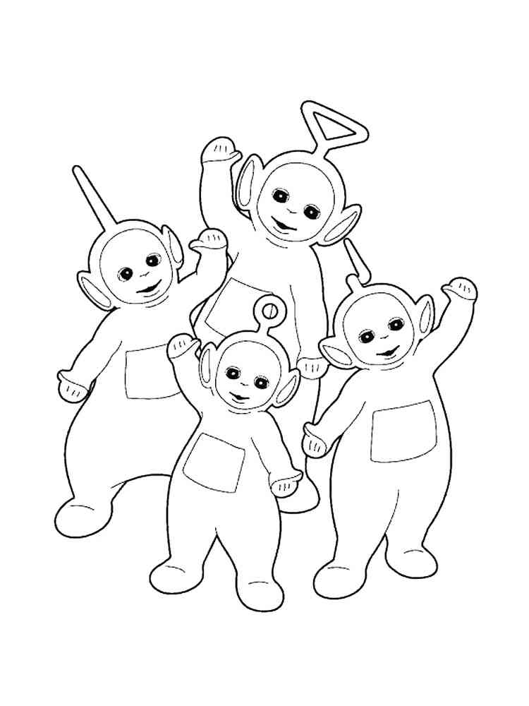 Teletubbies coloring pages. Download and print Teletubbies coloring pages