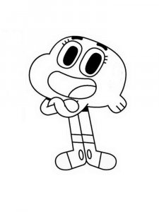 The Amazing World of Gumball coloring page 4 - Free printable