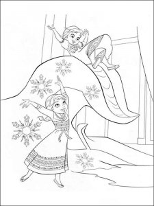 The Frozen coloring page 2 - Free printable