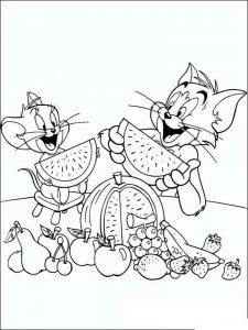 Tom and Jerry coloring page 1 - Free printable
