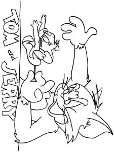 Tom and Jerry coloring page 16 - Free printable