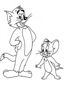 Tom and Jerry coloring page 2 - Free printable