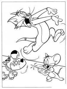 Tom and Jerry coloring page 3 - Free printable