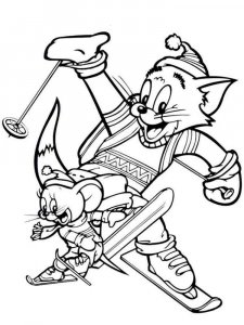 Tom and Jerry coloring page 4 - Free printable