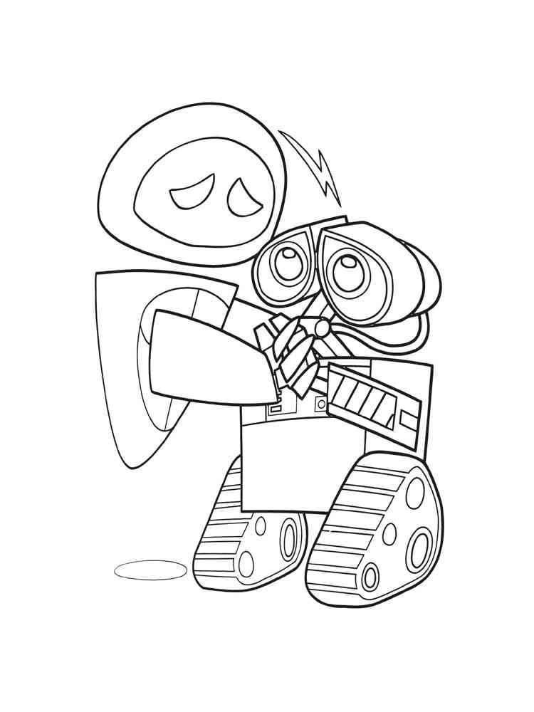 Wall-E coloring pages. Download and print Wall-E coloring pages