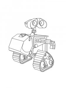 WALL-E coloring page 1 - Free printable