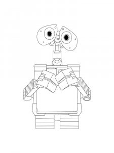 WALL-E coloring page 4 - Free printable