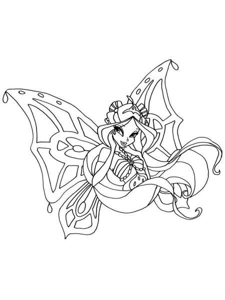 Winx Club Enchantix Coloring Pages