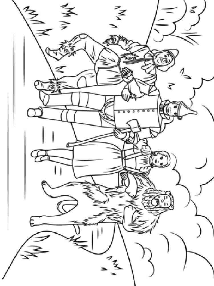 Wizard Oz Coloring Pages Download Print 4