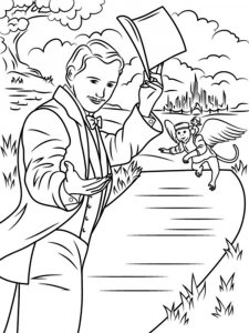 Wizard of Oz coloring page 2 - Free printable