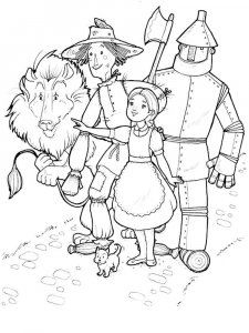 Wizard of Oz coloring page 16 - Free printable