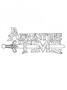 Adventure Time coloring page 1 - Free printable