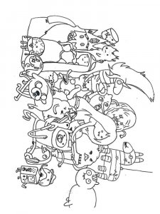Adventure Time coloring page 35 - Free printable