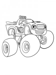 Blaze and the Monster Machines coloring page 34 - Free printable