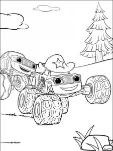 Blaze and the Monster Machines coloring page 57 - Free printable