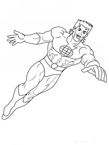 Captain Planet coloring page 7 - Free printable