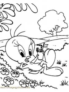 Cute Tweety Bird coloring page 21 - Free printable
