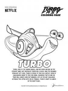 Dreamworks Turbo coloring page 8 - Free printable