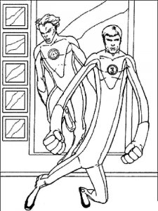 Fantastic Four coloring page 10 - Free printable