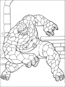 Fantastic Four coloring page 14 - Free printable