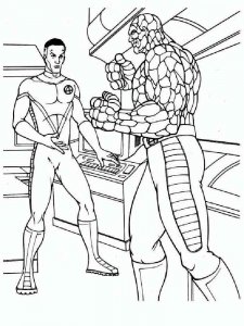 Fantastic Four coloring page 19 - Free printable