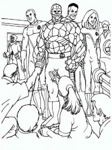 Fantastic Four coloring page 21 - Free printable