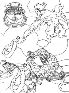 Fantastic Four coloring page 24 - Free printable