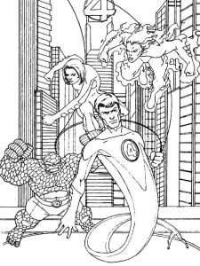 Fantastic Four coloring page 25 - Free printable