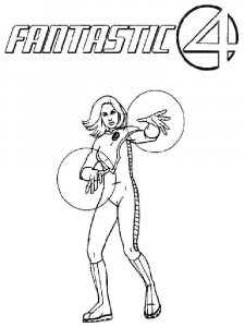 Fantastic Four coloring page 4 - Free printable