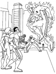 Fantastic Four coloring page 6 - Free printable
