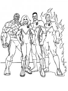 Fantastic Four coloring page 7 - Free printable