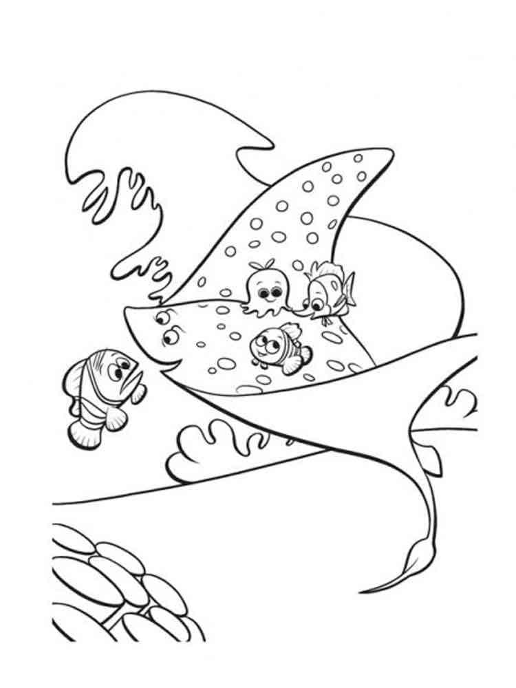 Finding Nemo coloring pages for kids. Free Printable ...