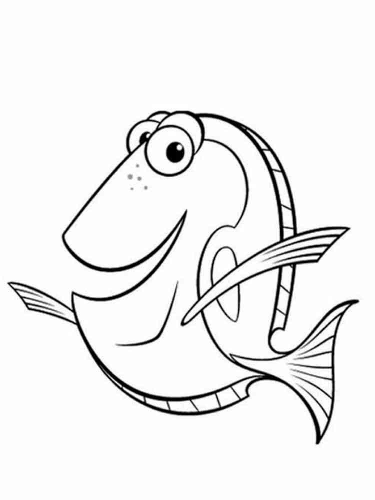 Finding Nemo coloring pages for kids. Free Printable ...