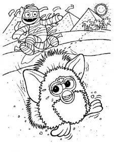 Furby coloring page 4 - Free printable