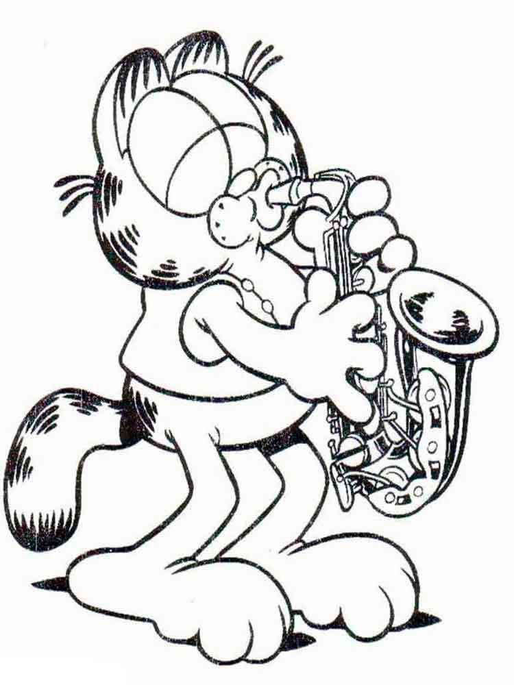 garfield the cat coloring pages - photo #27